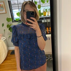 Loft Floral Blue Women's Top